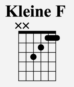 Kleine F Akkoord diagram kleine F akkoord